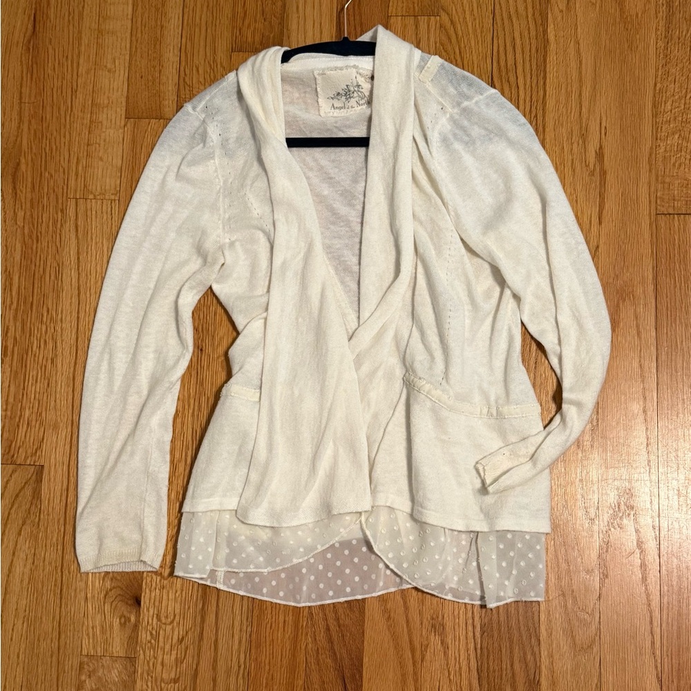 Anthropologie Angel of the North Cardigan S Boho Knit Lightweight Cottagecore